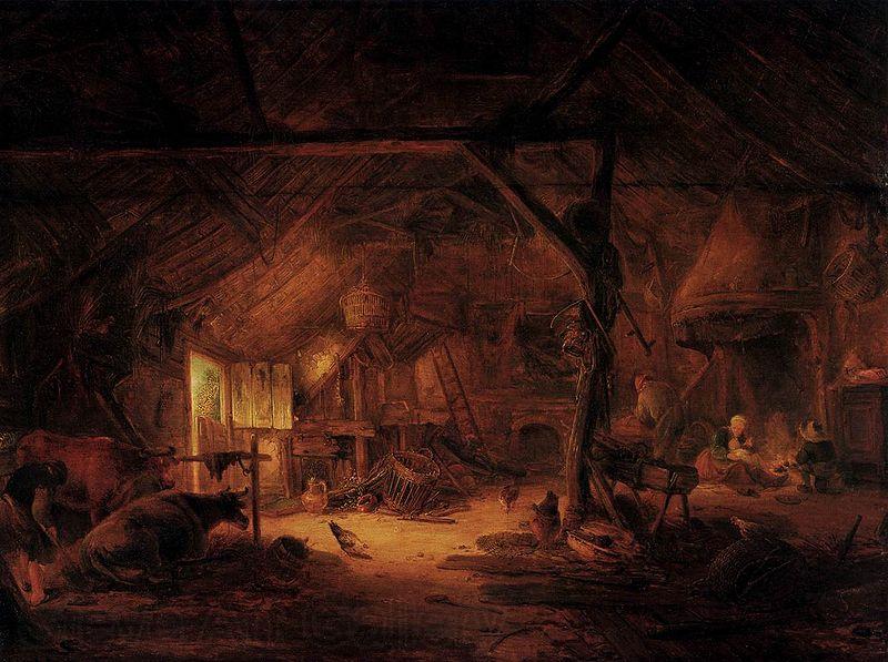 Isaac van Ostade Barn Interior Germany oil painting art